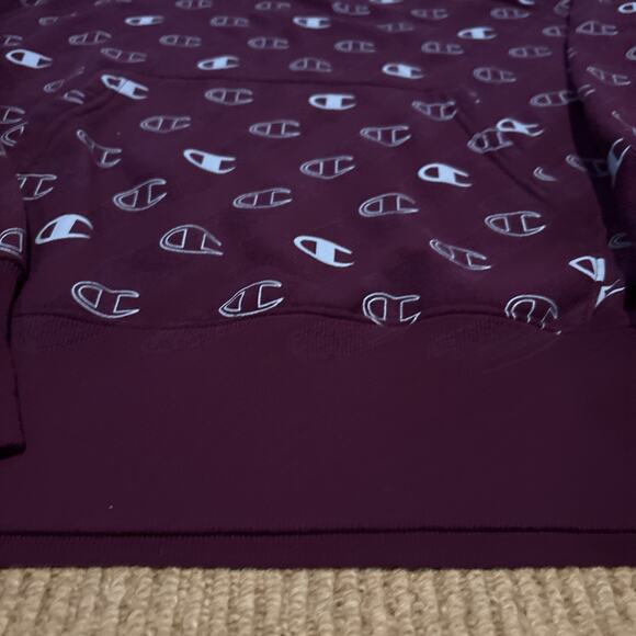 Champion Reverse Weave Hoodie Sweatshirt Men Med Logo Long Sleeve Pocket Thick - Picture 6 of 12